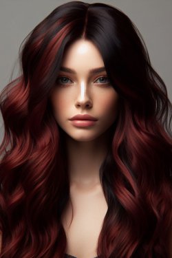 Dark red shop wigs for sale