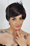 Brown Synthetic Short Women's Wig